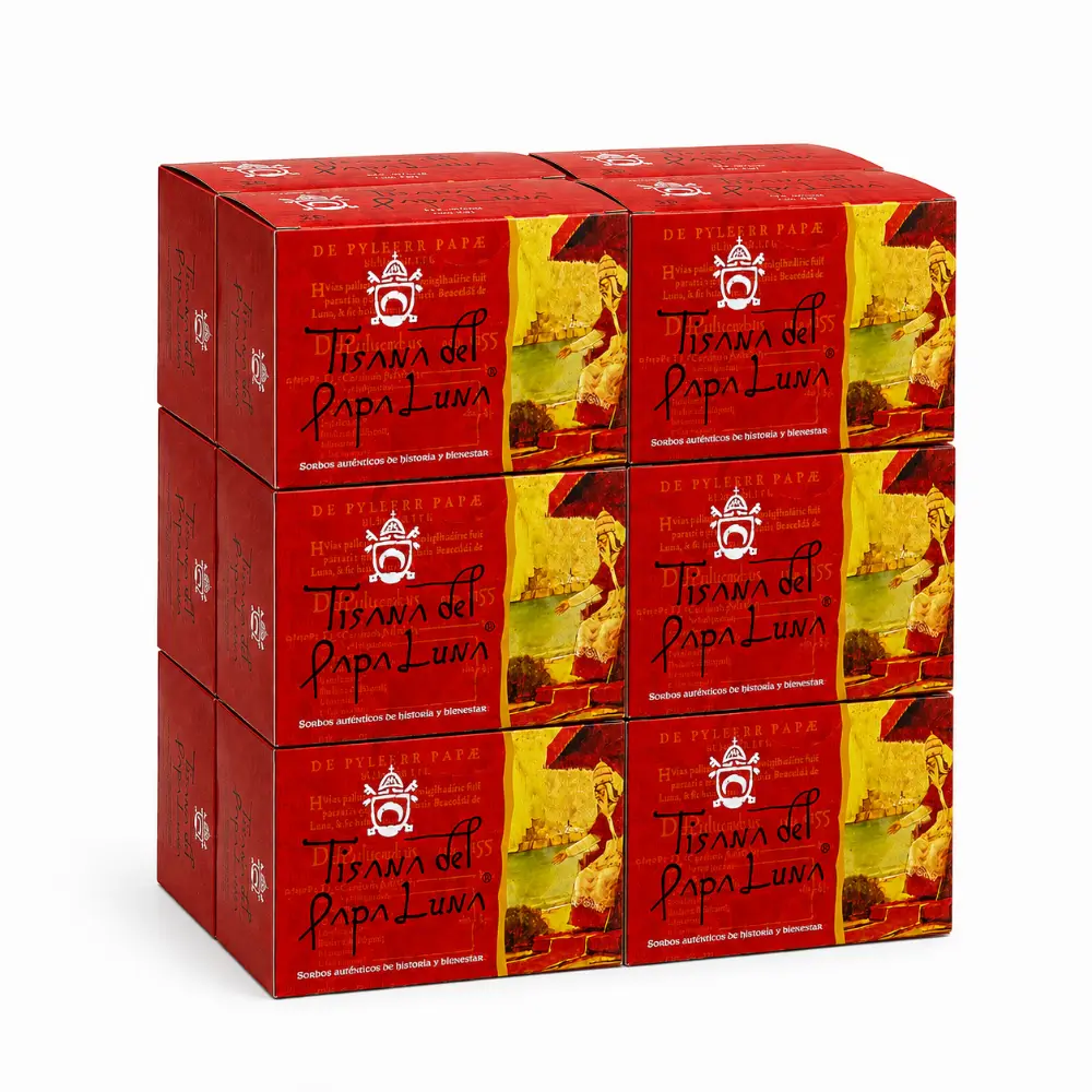 Pack de 12 cajas de bolsitas de la Tisana del Papa Luna